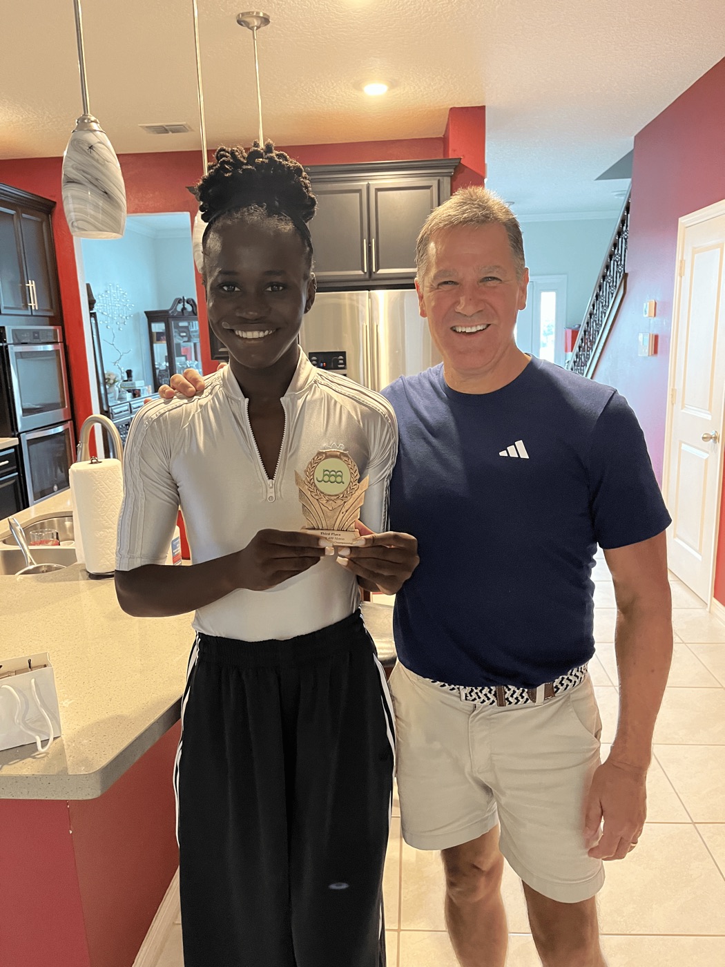 Dr. Obetz with Junelle Bromfield